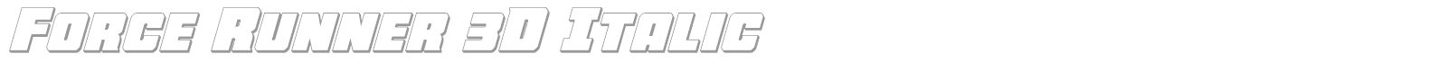 Force Runner font preview