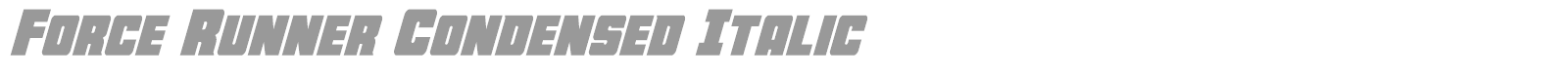Force Runner font preview