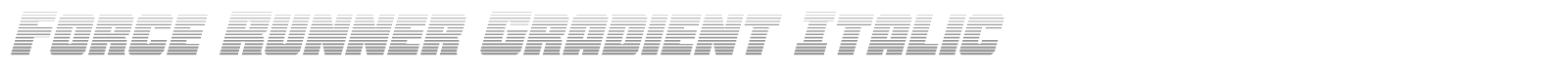 Force Runner font preview