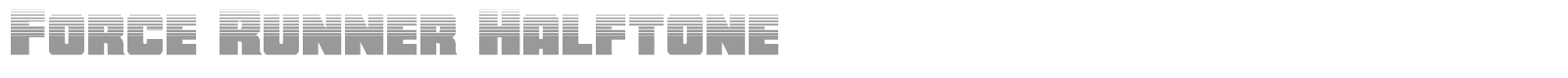 Force Runner font preview