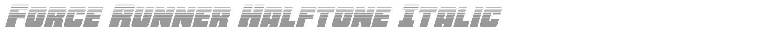 Force Runner font preview