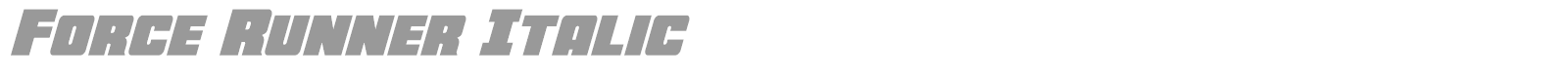 Force Runner font preview