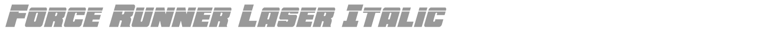 Force Runner font preview