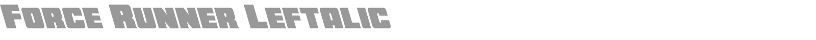 Force Runner font preview