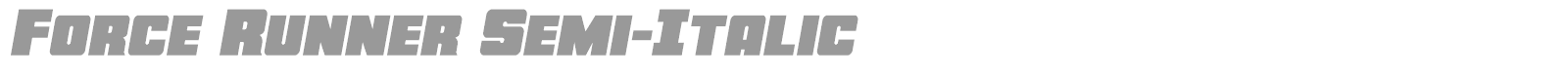 Force Runner font preview