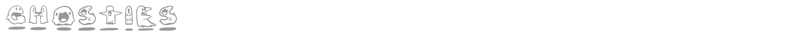Ghosties font preview