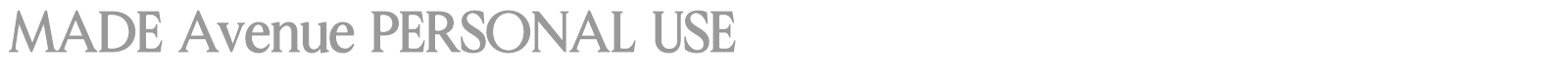 MADE Avenue font preview