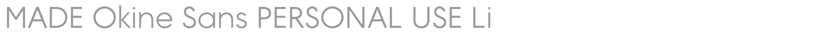 MADE Okine Sans font preview