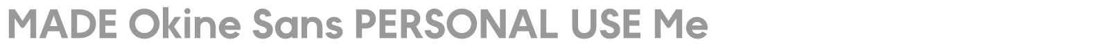 MADE Okine Sans font preview
