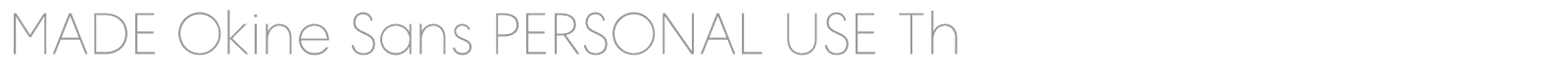 MADE Okine Sans font preview