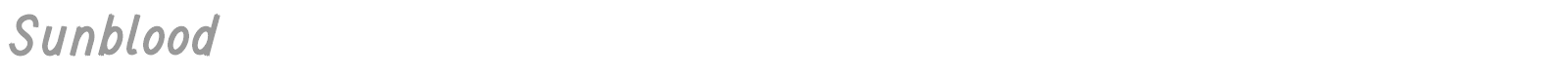 Sunblood font preview