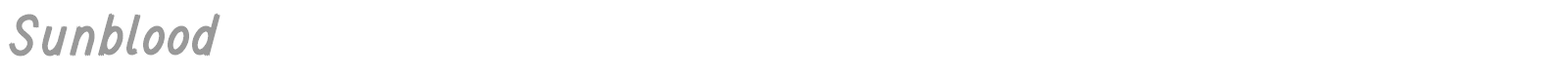 Sunblood font preview