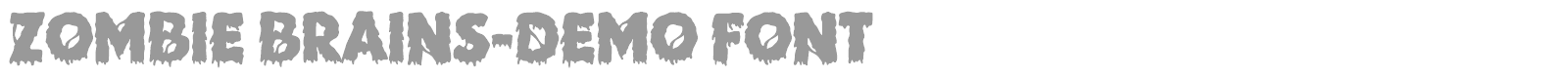 Zombie Brains font preview