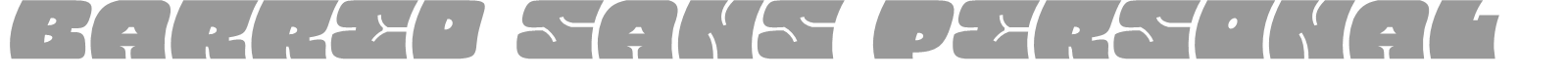 Barred Sans font preview