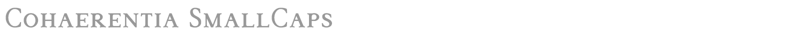 Cohaerentia font preview