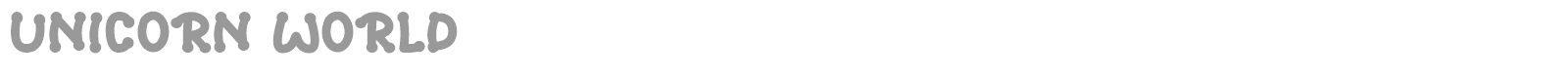 Unicorn World font preview