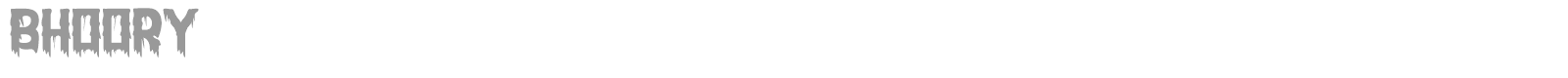 Bhoory font preview