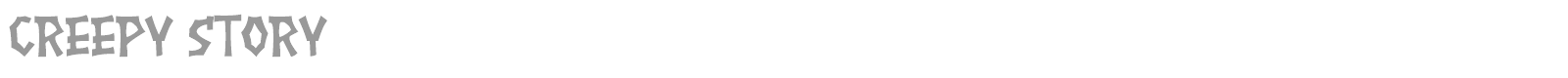 Creepy Story font preview