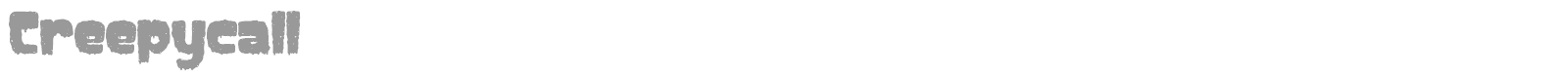 Creepycall font preview