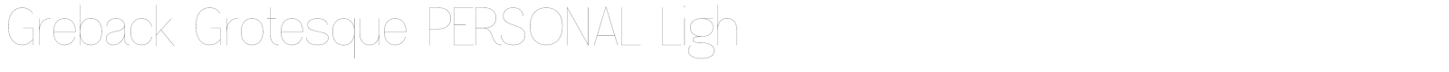 Greback Grotesque font preview