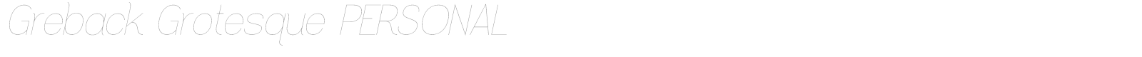 Greback Grotesque font preview