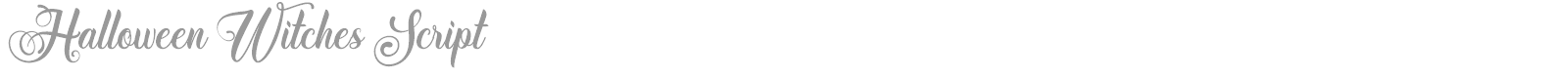 Halloween Witches Script font preview