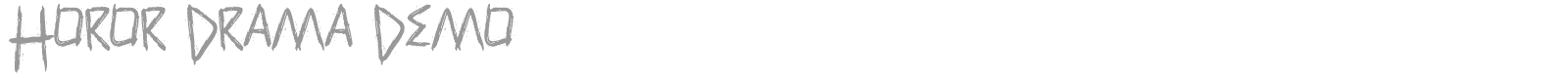 Horor Drama font preview
