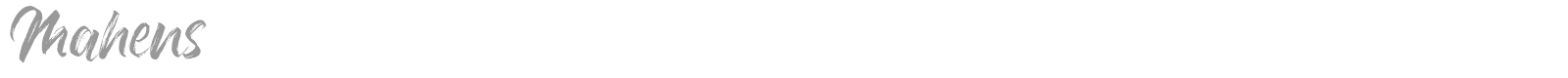 Mahens font preview