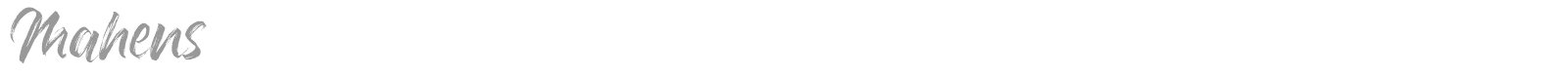 Mahens font preview