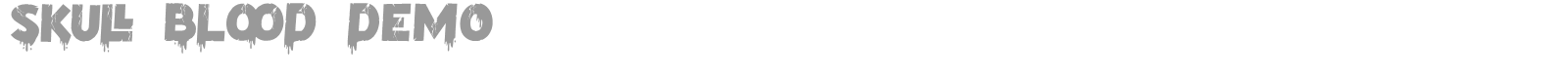 Skull Blood font preview