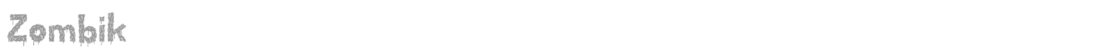 Zombik font preview