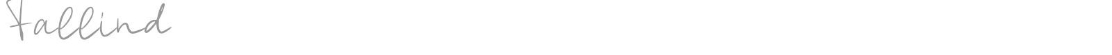 Fallind font preview