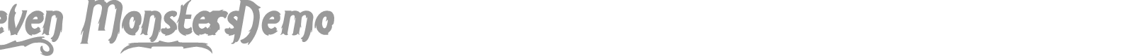 Seven Monsters font preview