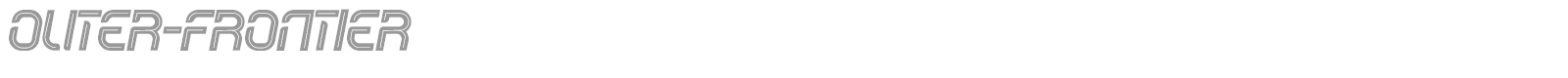 Outer Frontier font preview
