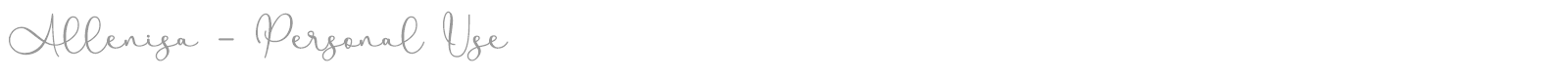 Allenisa font preview