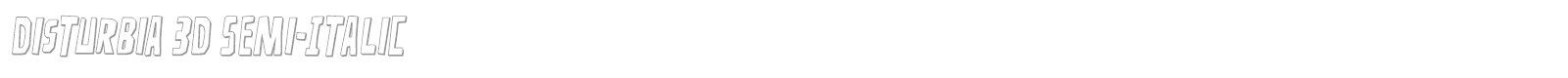 Disturbia font preview