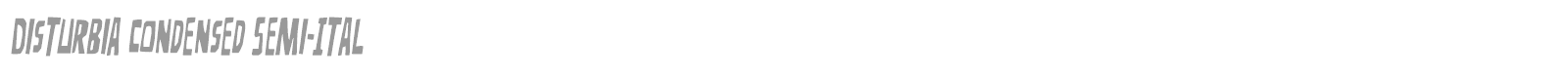 Disturbia font preview