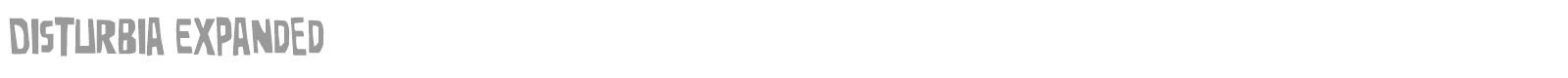 Disturbia font preview