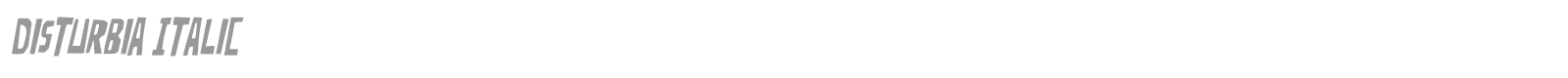 Disturbia font preview