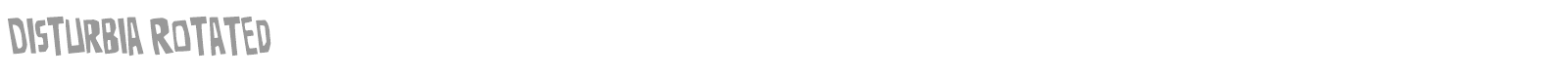 Disturbia font preview
