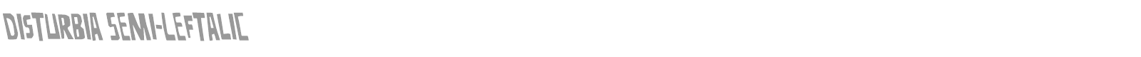 Disturbia font preview