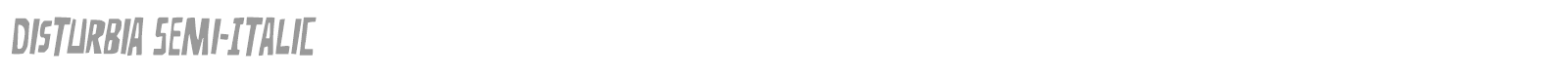 Disturbia font preview