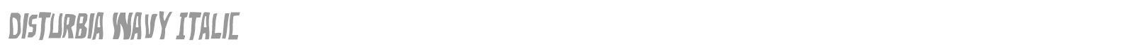 Disturbia font preview