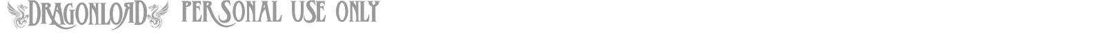 Dragonlord font preview