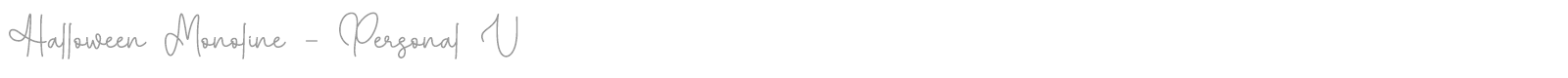 Halloween Monoline font preview