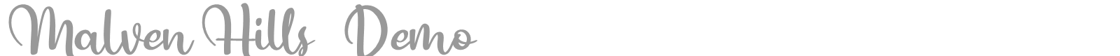 Malven Hills font preview