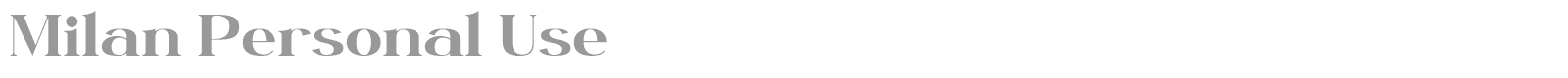 Milan font preview