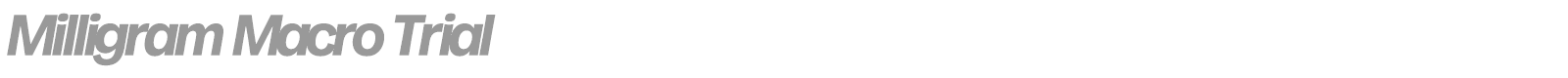 Milligram Macro font preview
