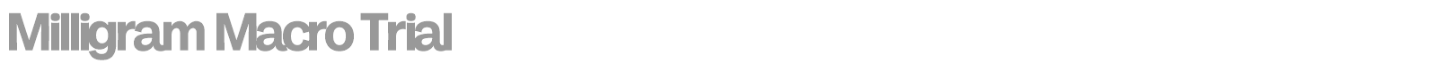 Milligram Macro font preview