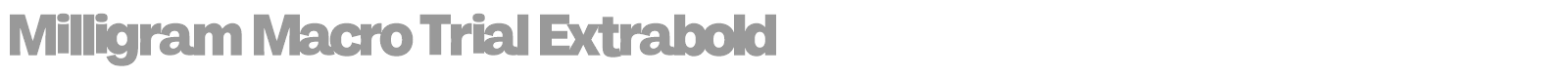 Milligram Macro font preview